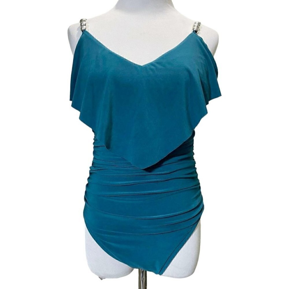 Magicsuit 10 One Piece Swimsuit Teal Slimming